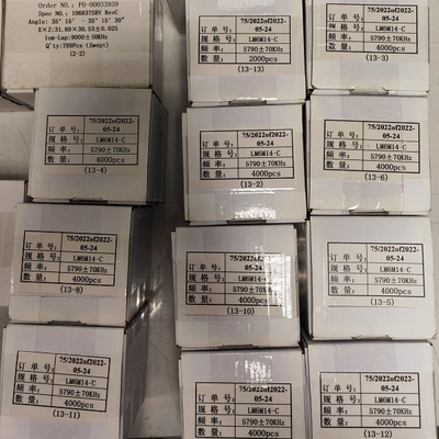 AT Cut Piezoelectric Wafer Quartz Blanks For Microbalances Oscillators